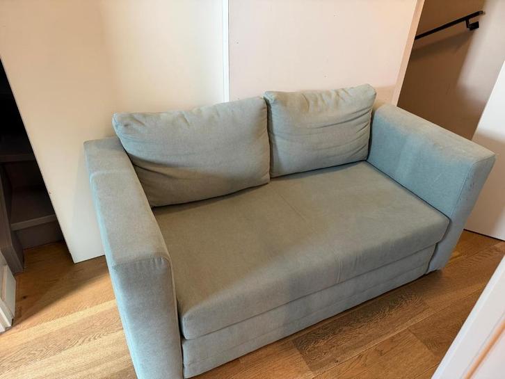 Bank, Huis en Inrichting, Banken | Bankstellen, Gebruikt, Rechte bank, Eenpersoons, Minder dan 150 cm, Minder dan 75 cm, Stof