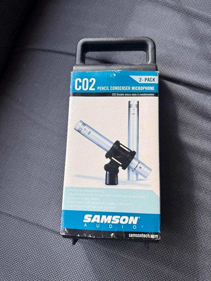 2x Samson CO2 Pencil Condenser Microfoons, Muziek en Instrumenten, Microfoons, Gebruikt, Instrumentmicrofoon, Ophalen of Verzenden