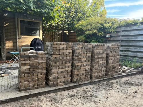 Tuintegels / Klinkers - 12m2 (ook 27m2 mogelijk), Tuin en Terras, Tegels en Klinkers, Gebruikt, Klinkers, Beton, 10 m² of meer