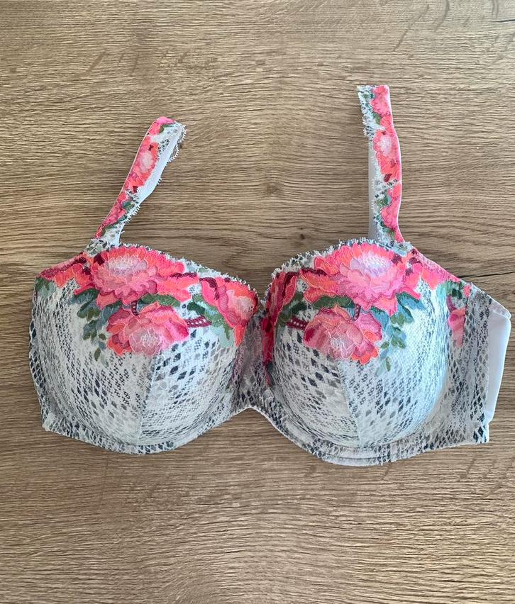 Prima donna twist 85D voorg.  ecru roze gratis slip l/42  l, Kleding | Dames, Ondergoed en Lingerie, BH, Overige kleuren, Verzenden