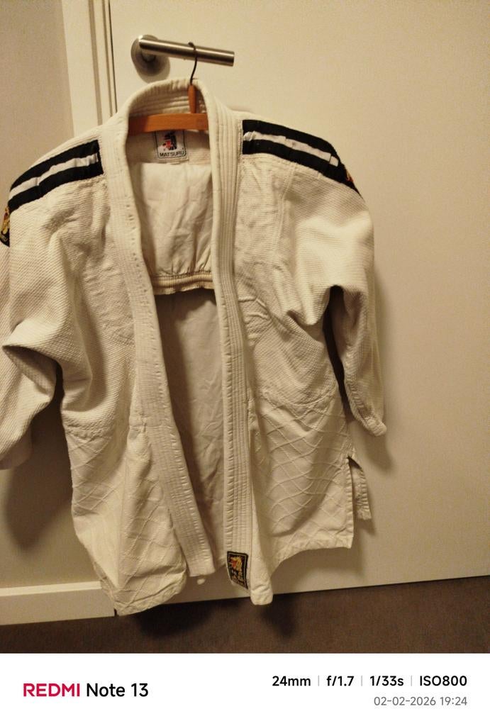 Judo, jujitsch pak, wit maat 170, Kleding | Heren, Sportkleding, Ophalen, Maat 46 (S) of kleiner, Wit