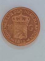 Gouden tientje wilhelmina uit 1912,, Postzegels en Munten, Munten | Nederland, Ophalen of Verzenden, Koningin Wilhelmina, 10 gulden
