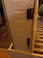 Brimnes bedframe incl lattenbodem + twee Aeromax matrassen, Ophalen, Overige materialen, Gebruikt, Wit