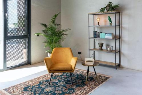 Fauteuil Bon White Label Living Lounge Velvet, Huis en Inrichting, Fauteuils, Zo goed als nieuw, 75 tot 100 cm, 75 tot 100 cm