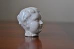 Antiek KLEIN Hoofdje Buste Porselein 3,5 cm, Ophalen of Verzenden, Gebruikt, Pop