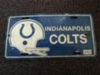 Kentekenplaat licenseplate Indiana Colts USA, Auto's, Gebruikt, Ophalen of Verzenden