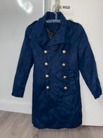 Cashmere jas met gouden knoopjes, Kleding | Dames, Jassen | Winter, Ophalen of Verzenden, Nieuw, Maat 38/40 (M), Blauw