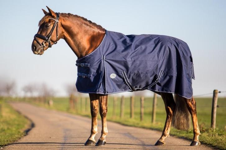 Profi-Rider regendeken blauw katoen gevoerd 175 + 195 SALE!, Dieren en Toebehoren, Paarden en Pony's | Dekens en Dekjes, Nieuw