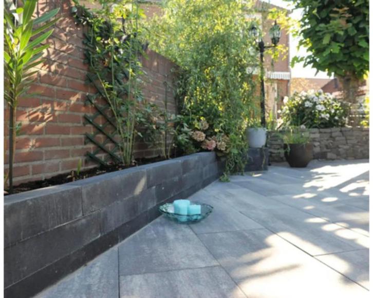 ACTIE Stapelblok linia excellence 12x12x60 cm nero antraciet, Tuin en Terras, Bielzen en Borders, Nieuw, Blok, Beton, Minder dan 25 cm