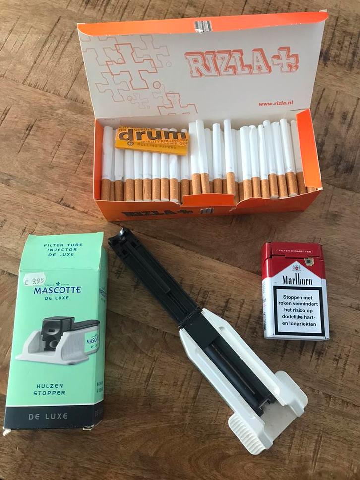 Mascotte De Luxe Sigarettenmaker + extra ‘s, Hobby en Vrije tijd, Overige Hobby en Vrije tijd, Gebruikt, Ophalen of Verzenden