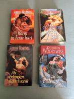 4 historische romans van Kathleen Woodiwiss, Ophalen of Verzenden, Zo goed als nieuw