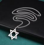 Zilveren Davidster Ketting / Jodendom Joods Hexagram Ster, Verzenden, Nieuw, Zilver