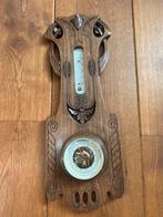 Prachtige antieke houten barometer met kwik, Audio, Tv en Foto, Weerstations en Barometers, Ophalen of Verzenden, Zo goed als nieuw