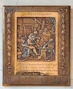 Bronzen plaquette  ' De tantmeester', J.C. Wienecke, ca. 193, Ophalen of Verzenden