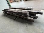 4 oud eiken balken tot 4 meter lang. Circa 20x20cm., Ophalen, Gebruikt, 250 cm of meer, Balken