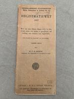 Boekje registratiewet 1917, Ophalen of Verzenden