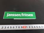 sticker Helmond  Janssen / Fritsen, Ophalen, Zo goed als nieuw