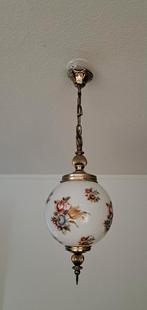 Antieke lamp, Huis en Inrichting, Lampen | Kroonluchters, Ophalen, Zo goed als nieuw, Glas