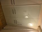 Glazen schruifdeur met rails, Doe-het-zelf en Verbouw, Deuren en Horren, Ophalen, Gebruikt, 80 tot 100 cm, Binnendeur