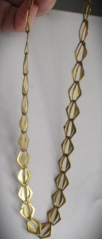 Goud kleur Ketting~Choker~ca 36 cm.~ beschikbaar voor biedingen