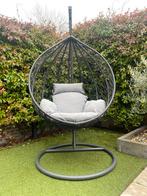 Intratuin hangstoel: antresiet grijs waterafstotend kussens., Tuin en Terras, Ophalen, Zo goed als nieuw