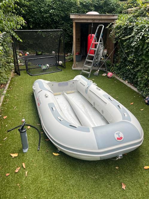 Talamex Highline 350 ALU - Minn Kota 50 LBS - 2 accu’s, Watersport en Boten, Rubberboten, Gebruikt, Overige merken, Aluminium