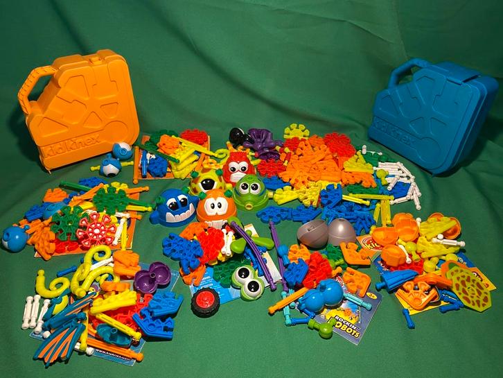 Kidknex (kidk’nex): meerdere sets en meeneemdozen, Kinderen en Baby's, Speelgoed | Bouwstenen, Zo goed als nieuw, K'nex, Ophalen