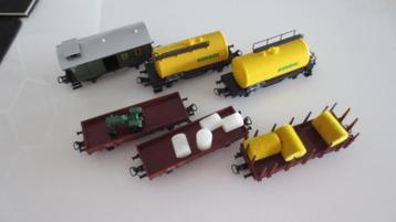 MARKLIN GOEDERENWAGENS 6 STUKS HO  beschikbaar voor biedingen