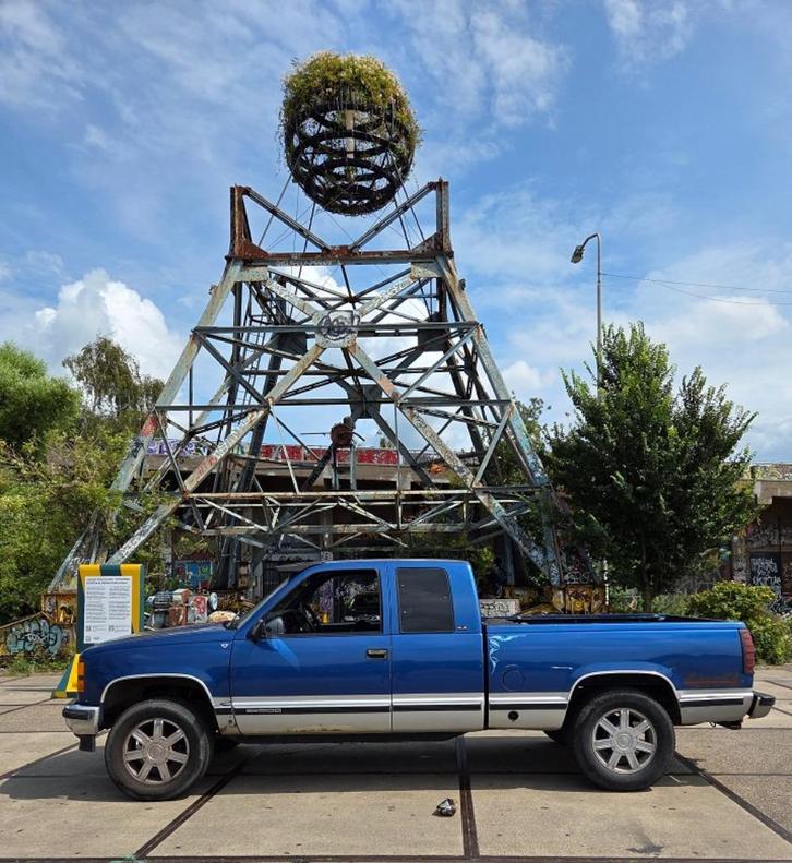GMC 1500 slc sierra scott pick up truck 1997 Blauw, apk 2026, Auto's, Bestelauto's, Particulier, Airbags, Centrale vergrendeling