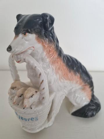 Schaapshond, bordercollie met mand in bek. beschikbaar voor biedingen