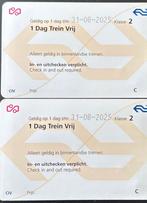 Ns 1 dag vrij reizen, Tickets en Kaartjes, Eén persoon, Overige typen