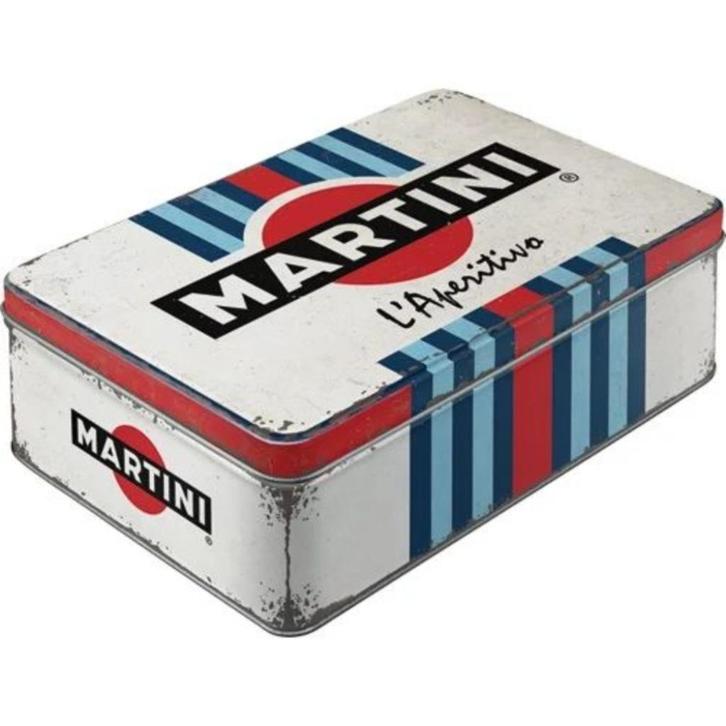 Martini L'aperitivo tripes reclame voorraadblik koek trommel, Verzamelen, Merken en Reclamevoorwerpen, Nieuw, Reclamebord, Ophalen of Verzenden