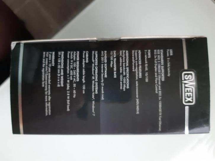 Sweex SW015, Computers en Software, Netwerk switches, Nieuw, Ophalen of Verzenden