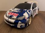Tamiya TA03 SF Peugeot 206 wrc vintage, Elektro, Ophalen of Verzenden, Zo goed als nieuw, Schaal 1:10