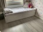 IKEA Brimnes eenpersoonsbed - Wit, Gebruikt, 90 cm, Eenpersoons, Wit