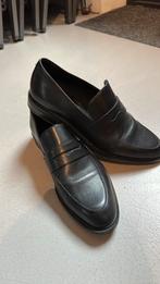 Lederen zwarte nette platte schoenen maat 40.1 keer gedragen, Ophalen of Verzenden, Zo goed als nieuw, Zwart, Schoenen met lage hakken