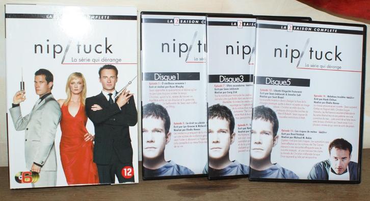TV-Serie NIP TUCK seizoen 2 in 6 dvd's *** ALS NIEUW ***, Cd's en Dvd's, Dvd's | Tv en Series, Zo goed als nieuw, Drama, Boxset