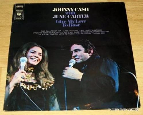 Johnny Cash with June Carter - Give My Love to Rose, Cd's en Dvd's, Vinyl | Rock, Gebruikt, Overige genres, Ophalen of Verzenden