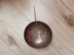 Antiek object koper schaaltje lepel pan kaarshouder, Ophalen of Verzenden