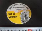 sticker michelin mannetje banden van vd manakker someren *, Ophalen, Zo goed als nieuw