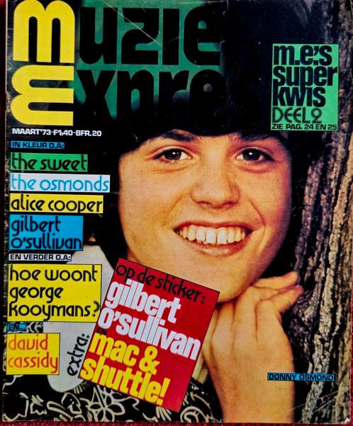 MUZIEK EXPRES: Maart '73. midden pagina Alice cooper., Verzamelen, Tijdschriften, Kranten en Knipsels, Tijdschrift, Nederland