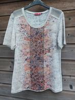 Bewerkt shirtje Lea H. Maat M/38, Kleding | Dames, Ophalen of Verzenden, Zo goed als nieuw, Maat 38/40 (M), Korte mouw