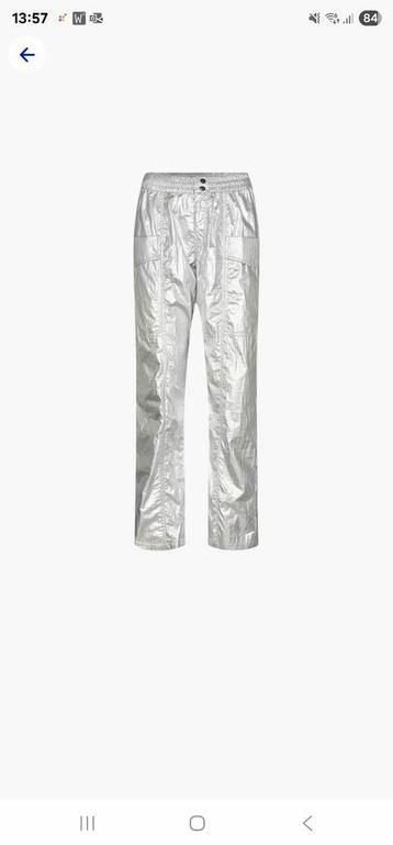CO'COUTURE; PRACHTIGE NIEUWE ZILVERKLEURIG BROEK € 35,- beschikbaar voor biedingen
