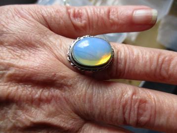 3017/ verzilverde opaliet ringen( meerdere foto's) beschikbaar voor biedingen