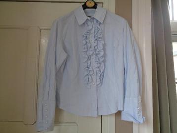 Scarva gestreepte/roesjes blouse:mt 42  beschikbaar voor biedingen