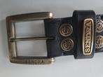 Sendra riem zwart goud 90 cm 7606, Kleding | Dames, Ophalen of Verzenden, Zo goed als nieuw, Zwart, 80 tot 90 cm
