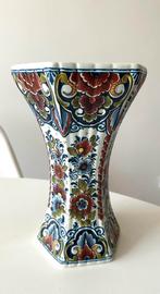 Antieke Delft Holland polychrome trompetvaas, Ophalen