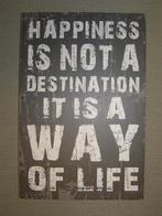 Mooi houten wandbord met bijzondere tekst., Ophalen of Verzenden, Nieuw