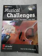 Musical challenges /viool Bladmuziek met cd, Klassiek, Les of Cursus, Ophalen of Verzenden, Zo goed als nieuw