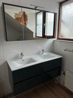 Badkamermeubel, spiegelkast en kast - set, Ophalen, Gebruikt, 100 tot 150 cm, Minder dan 100 cm